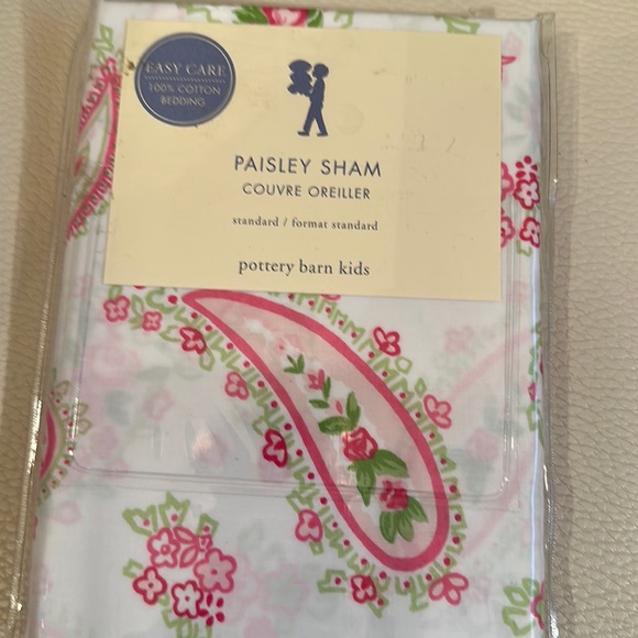 Pottery barn Kids NWT Paisley Sham Standard + 1 Very Gently Used!! - Picture 2 of 6